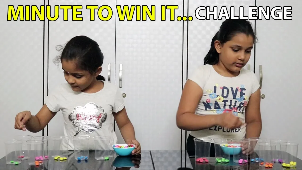 Cadbury Gems Picking Challenge    Kids Vs Games    Minute To Win It Games Competition