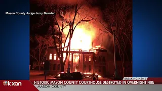 Mason County Courthouse burns to the ground