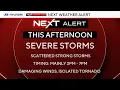 Scattered showers isolated tornado possible in Philadelphia area
