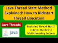 Java Thread Start Method Explained How to Kickstart Thread Execution Java Threads