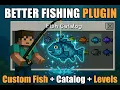 How to Install Use Better Fishing Plugin in Minecraft Custom Fish Catalog