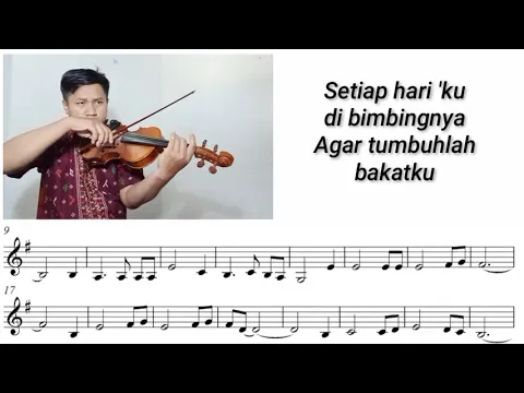 Download MP3 [Free Sheet] Terima Kasihku Guruku - Violin Cover