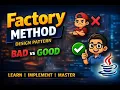 2 Factory Method Design Pattern Bad vs Good Example