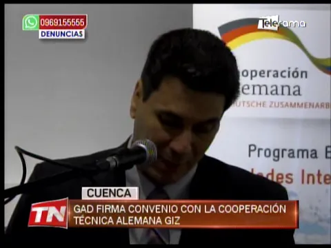 GAD firma convenio con la Cooperación Técnica Alemana GIZ