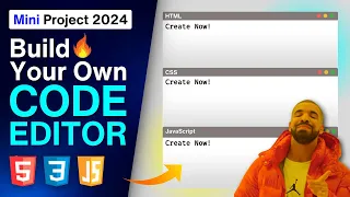 Build Your Own Live CODE EDITOR using HTML CSS and JavaScript - Mini Web Project 2024