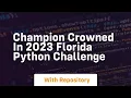 Champion crowned in 2023 florida python challenge