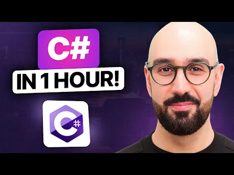 C# Tutorial For Beginners - Learn C# Basics in 1 Hour - YouTube thumbnail