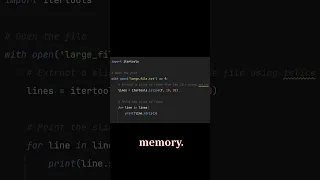 Using the itertools islice function to extract a slice of elements from an iterator