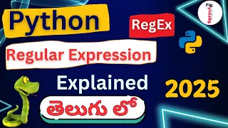 Python RegEx Full Tutorial in Telugu Learn Search Match Replace with Examples