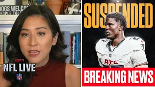 NFL LIVE | "Falcons’ edge rush is in serious trouble" - Mina on James Pearce Jr.’s 8-game suspension