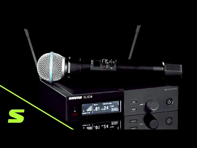 破格　SHURE SLXD4 　SLXD2マイク付き　ワイヤレスマイク 破格SHURE SLXD4 SLXD2マイク付きワイヤレスマイク