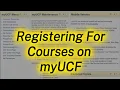 How To Register for Courses at UCF