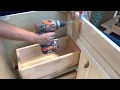 Installing false fronts on sink cabinet