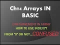 10th class ch 4 How to use index in array Index in Basic