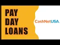 REVIEW CashNetUsa Pay Day Loans Short term loans