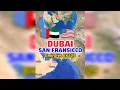 Dubai to San Francisco Flight Route by Emirates EK225