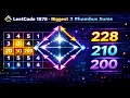 Leetcode 1878 Get Biggest Three Rhombus Sums in a Grid