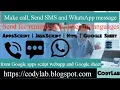 Send free SMS WhatsApp Apps Script sheet