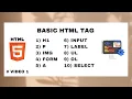 Basic HTML Tags part 1 Your First Step in Web Development