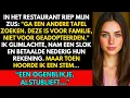 Download Lagu Mijn zus zei: „Ga een andere tafel zoeken” tijdens het familiediner, gewoon omdat ik geadopteerd was