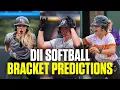 DII softball bracket breakdown and picks region-by-region