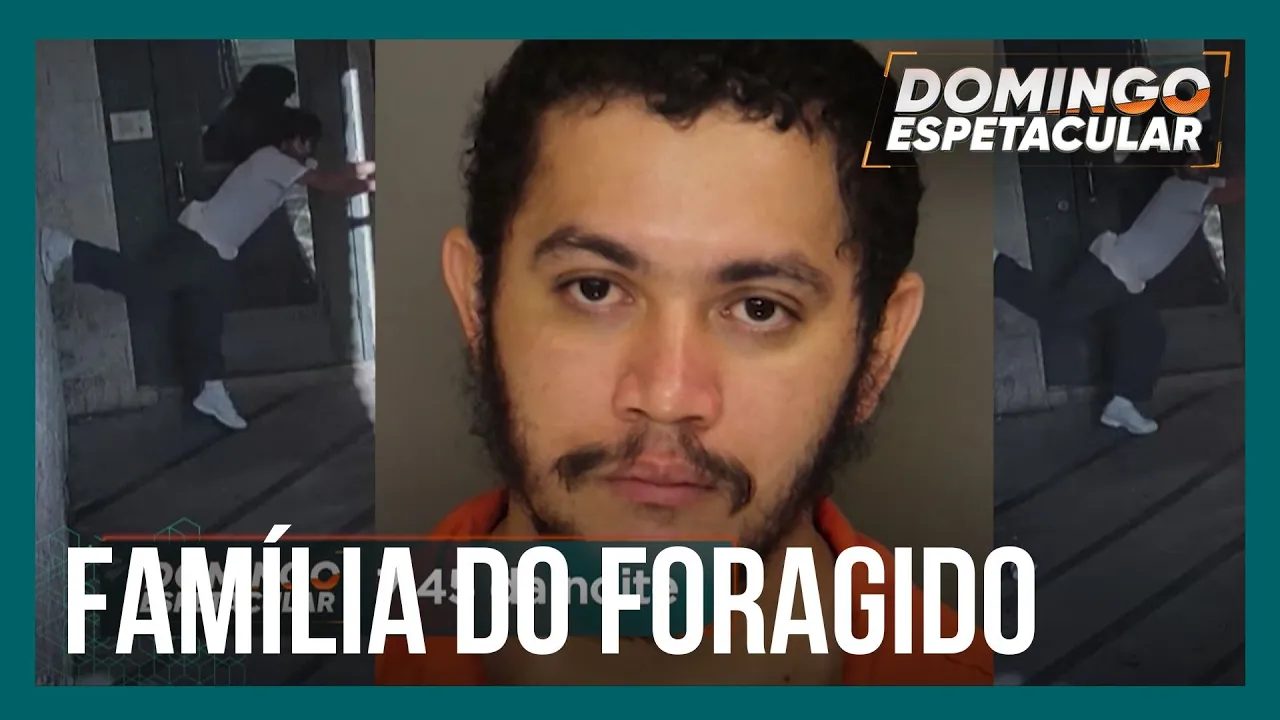 Domingo Espetacular localiza família de brasileiro capturado após dias de fuga nos EUA