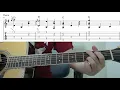 Edelweiss - Easy Fingerstyle Guitar Playthrough Tutorial Lesson With Tabs