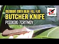 Lagu Membuat Bilah Pisau Full Flat Modifikasi Butcher Knife | Pisau Koki 7CR17MOV Super Tajam!