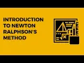 Introduction to Newton Ralphson s aka Newton Method to solve nonlinear equations