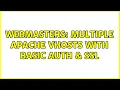 Webmasters Multiple Apache vhosts with Basic Auth SSL