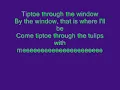 Tiny Tim - Tiptoe through the tulips lyrics