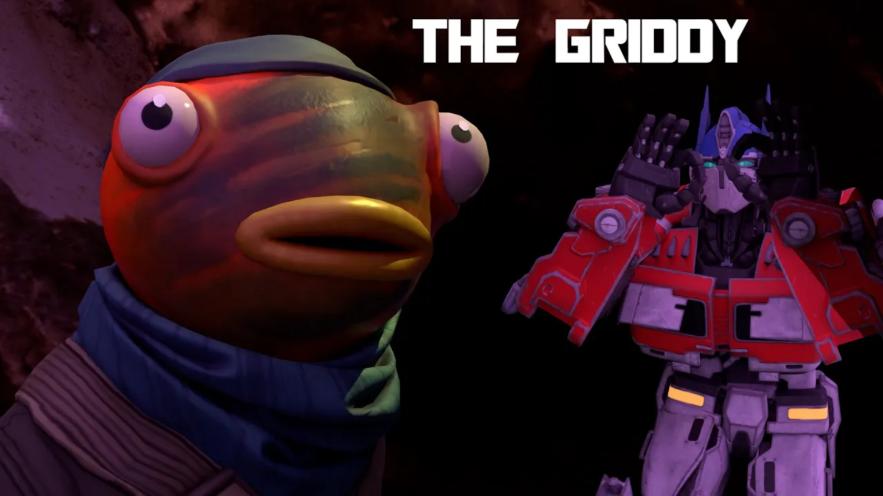 Optimus Prime meets Mr. Fortnite and does the Griddy