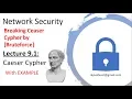Caesar Cipher Encryption And Decryption in Hindi Urdu Easily Explained - Network Security 9 1