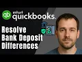 How to Resolve Bank Deposit Differences in QuickBooks Online 2025 Tutorial