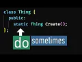 Use static in classes when needed in modern C