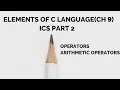 Operators Arithmetic Operators in C In Ch Lec Computer Science Class 12