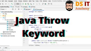 Java Throw Keyword Exception Handling in Sinhala