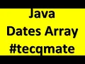 Java Dates Array How to add days to date in Java