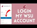 How To Login Washington State University Student Portal Washington State University Login 2024
