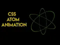 CSS Atom Sphere Animation with HTML and CSS