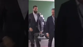 لحظة وصول الرئيس أحمد الشرع الى جمهورية البرازيل المهندس أحمد علوه اليوسفي 