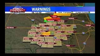 WHBF Local FOX Quad Cities CW Severe Weather Coverage April 14 2026