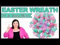 SPRING Easter DECO MESH WREATH DIY Tutorial 10 inch DECO MESH Cruffle Woodland Ruffle Method WREATH