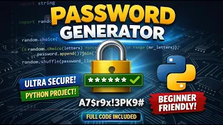 Build a Random Password Generator in Python Beginner Python Project