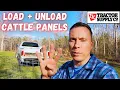 Tractor Supply How to Load Unload Cattle Panels in a Truck