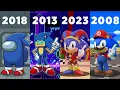SONIC in different games EVOLUTION