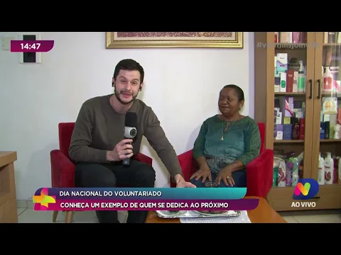 Dia nacional do voluntariado: conheça um exemplo de quem se dedica ao próximo