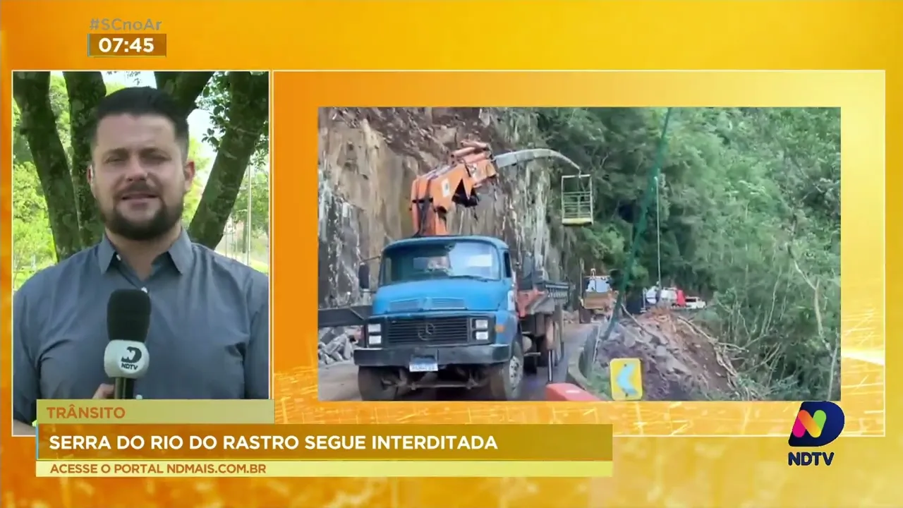 Serra do Rio do Rastro continua interditada