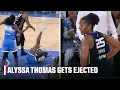 Alyssa Thomas EJECTED for hard foul on Angel Reese WNBA on ESPN