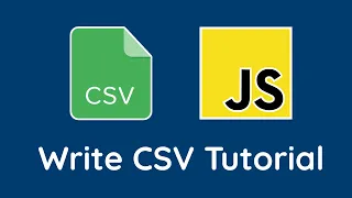 How to Write to CSV File JavaScript and Node js